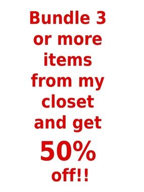 Red Promotional Closet Sale Sign - Bundle Offer
